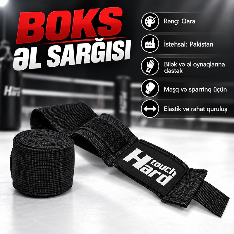 Hard Touch Boks Sarğısı 2 x Elastik boks binti